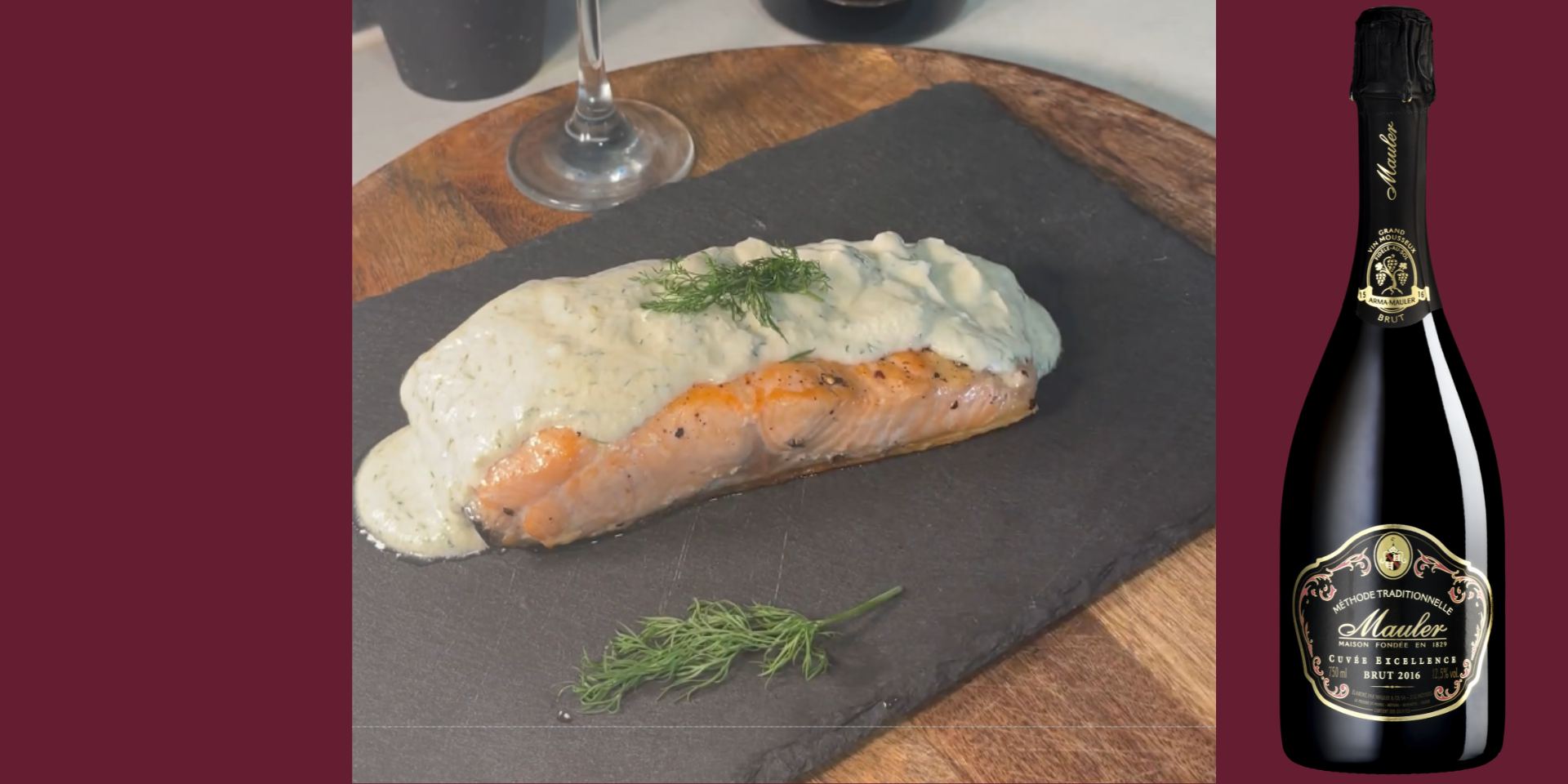 Cuvée Excellence Brut 2016 : L'accord parfait pour un saumon à l'aneth et au citron