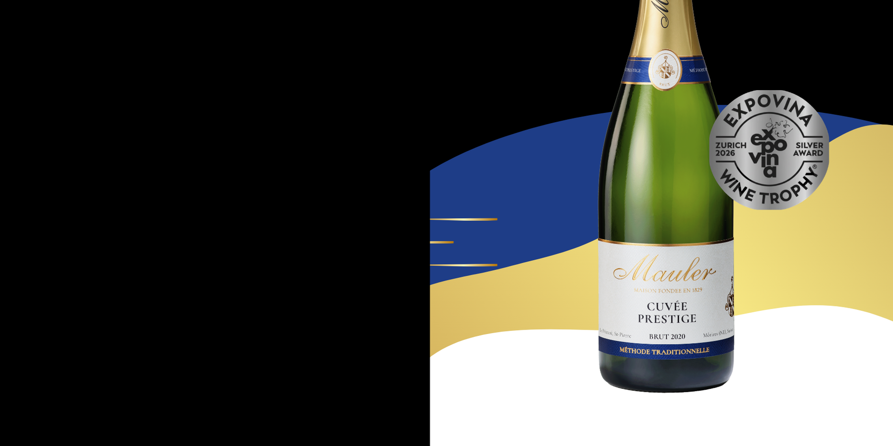 Notre Cuvée Prestige Brut 2020 récompensée à l’Expovina Wine Trophy 2026
