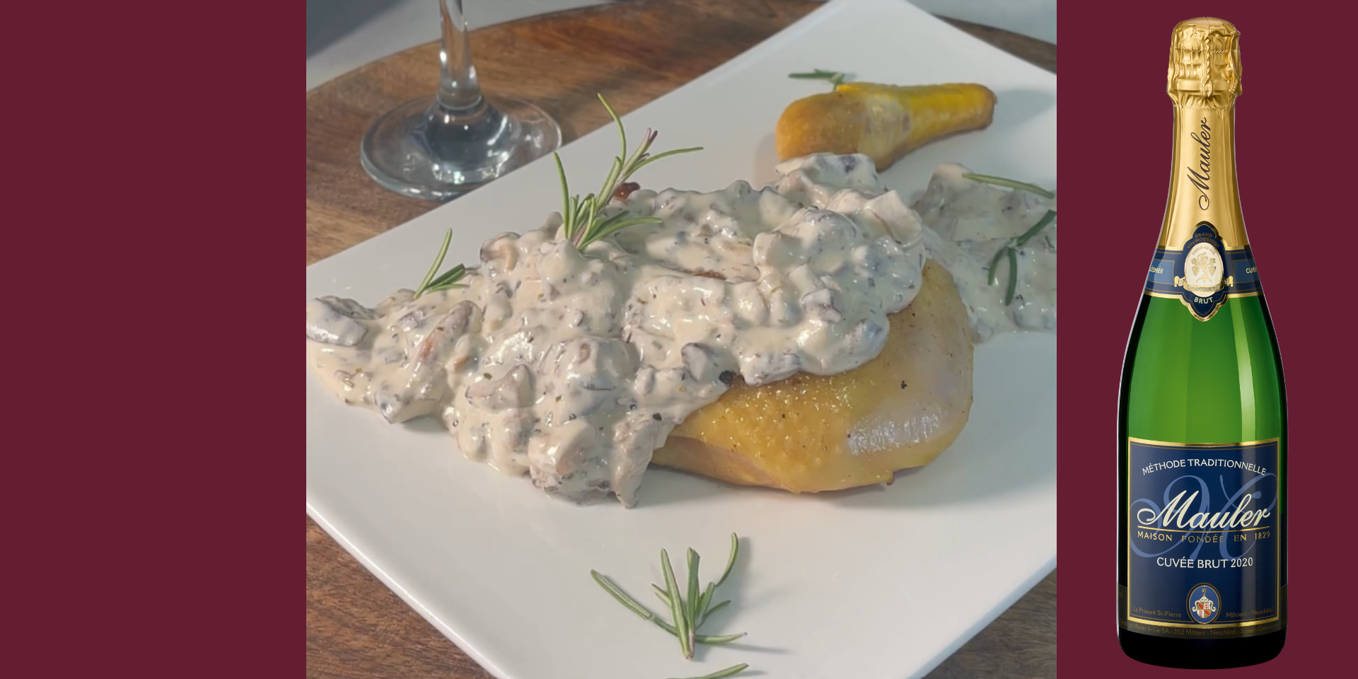 Perlhuhnbrustfilets Cuvée Brut 2020 Mauler: Eine Gourmet-Kombination