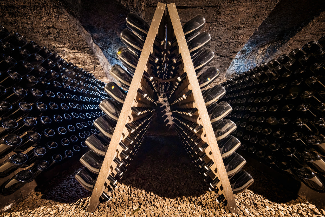Images des caves Mauler - élevage des bouteilles